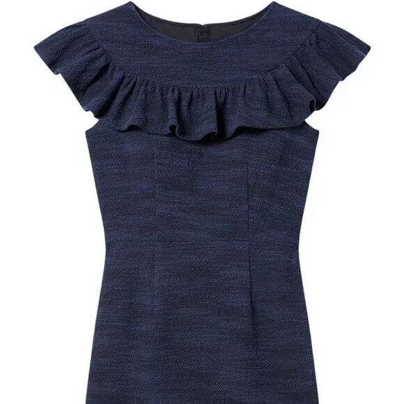 Rebecca Taylor Tweed Ruffle Dress - Picture 2 of 3